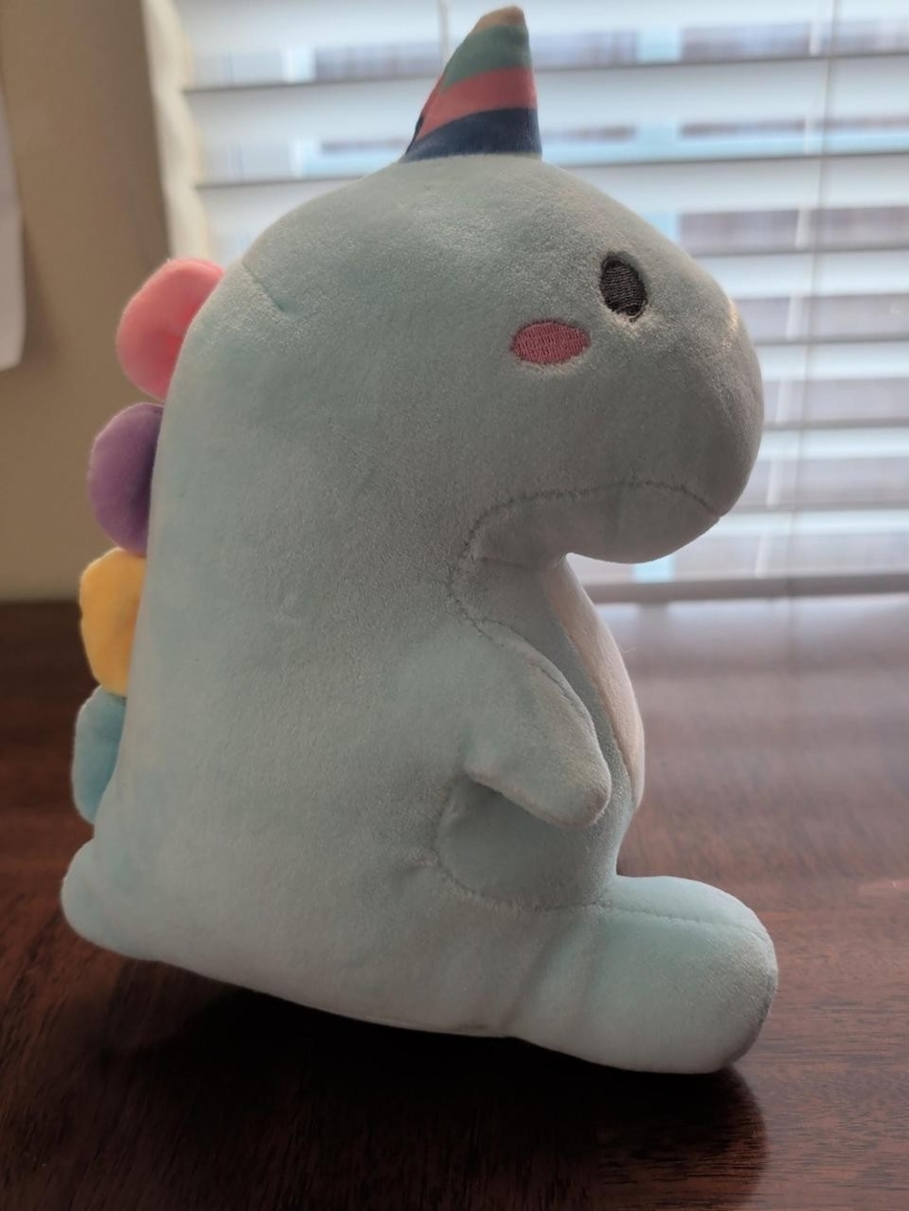 Plush Pastel Dinosaur Plush Toy - Light Blue